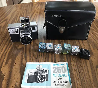 VTG Argus 260 Automatic Instant Load 35mm Camera W/case Directions Flash Cubes • $25.99