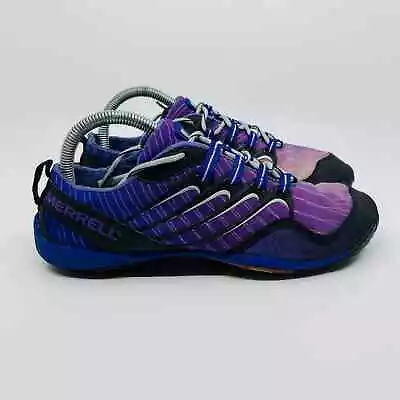 Merrell Lithe Glove Shoe Womens Size 8 Vibram Cosmo Purple Barefoot Running • $19.99