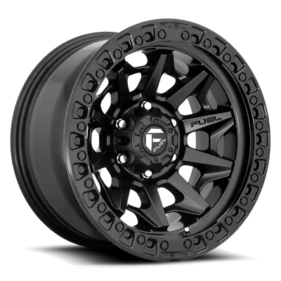 15 Inch Matte Black Wheels Rims Fuel Covert D694 6x5.5 Lug 15x8  -19mm Set Of 4 • $956