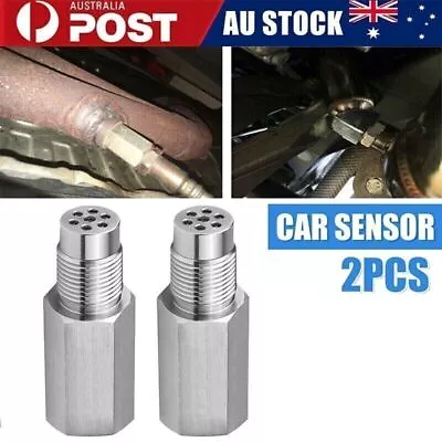 2PCS O2 Oxygen Sensor Spacer Adapter CEL Fix Eliminator M18x1.5 Extender AU • $24.22