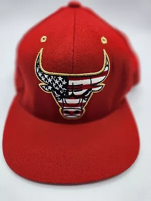 Mitchell & Ness Chicago Bulls Snapback Hat Cap Patriotic • $12