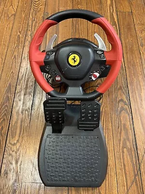 Thrustmaster Ferrari 458 Spider Racing Steering Wheel/Pedals Xbox One • $49.99