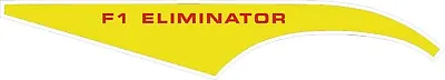Murray F1 Eliminator Chain Guard Decal Red On Yellow • $49.99
