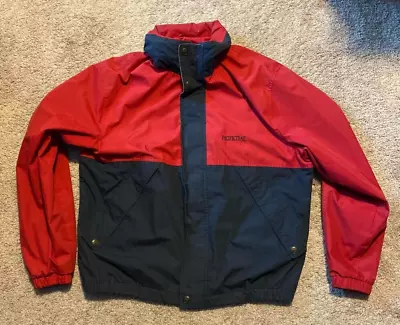 $50 • Buy Pacific Trail Outdoor Wear Mens Red&Black Outdoor Hooded Vintage Jacket Size L
