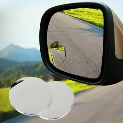 2x Blind Spot Car Mirror Rimless Wide Angle Convex Mirrors Frameless Glass • $4.50