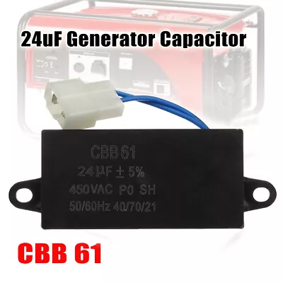 Generator Capacitor 450VAC 24uF 24μf CBB61 For Brushless Gas & Diesel Generators • £17.75