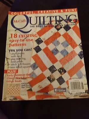 McCall's Quilting Magazine July/Aug 2011 - 18 Exciting Easy To Use Patterns • $4.99