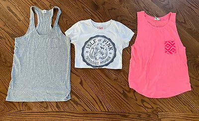 Lot Victoria's Secret VS Tank Top T-Shirt Lot Of Three 3 Items XS Extra Small • $24.97