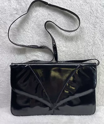 Vintage Charles Jourdan Paris France Black Handbag Purse • $40