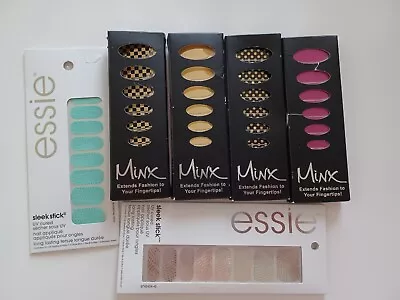 Essie & Minx Foil Nail Cover Nail Art Sticker Manicure Wraps Lot Of 6 Packages • $13.99