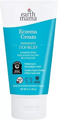 Earth Mama Eczema Cream | Therapeutic Itch Relief Moisturizer Lotion (3-oz Tube) • $25.99