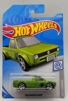 Rare Mattel Hot Wheels Volkswagen Caddy Green 2017 VW Series 6/10 Mattel 177/250 • $5.88