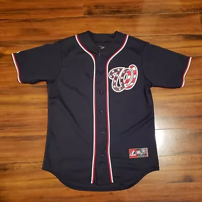 $45 • Buy Majestic Washington Nationals July 4th Stars & Stripes MLB Jersey Men’s M