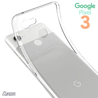 All Clear Gel TPU Skin Jelly Soft Case Cover For Google Pixel 3 / Pixel 3 XL  • $4.99