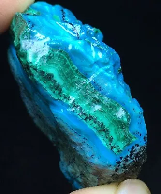 56g  Natural Genuine Chrysocolla Shattuckite Malachite Green Crystal Stone Z464 • $0.01