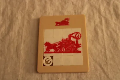 Vintage Plastic Tile Slide Game 1894 Silsby Horse-Drawn Steam Fire Engine • $58.50