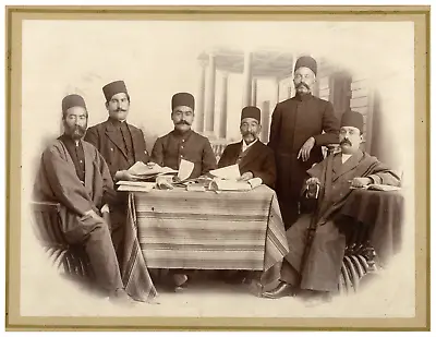 Group Photo Iran. Photographer: UnkownQajar Persia. Tirage Albuminé  19 • $80.50