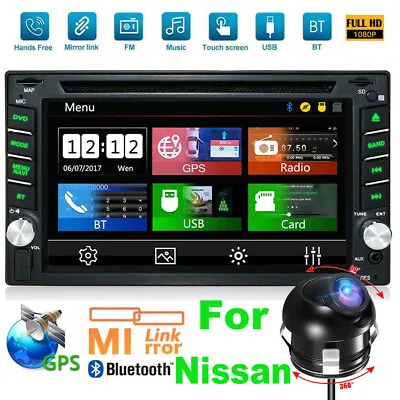 GPS Navi 6.2  Car Stereo CD DVD Player For Nissan Navara D40 2007-2016 Head Unit • $209.96