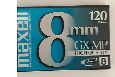 Maxell 8mm GX-MP High Quality 120 Camcorder Video Cassette Tape NEW SEALED • $4.94