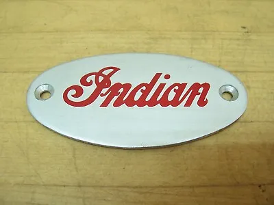 Vintage NOS Indian Dirt Bike Motorcycle P4 P6 70 - 75 Cc Name Plate Cover • $64.99