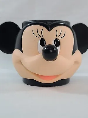 Vintage 1990's MINNIE MOUSE 🔥 Disney Applause Plastic Face Mug • $25