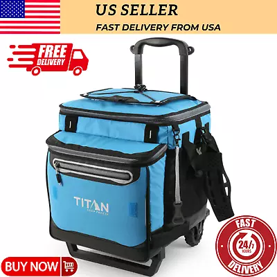 Cooler Collapsible Rolling With Wheels Arctic Zone Titan Deep Freeze 60 50+10 • $111.99