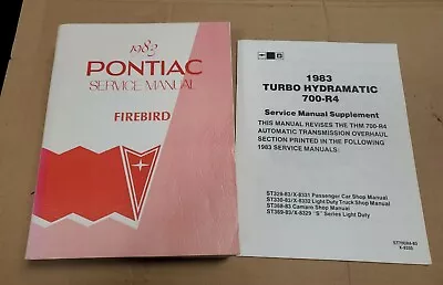 1983 Pontiac Firebird Service Manual Turbo Hydramatic 700-r4 Supplement • $74.99