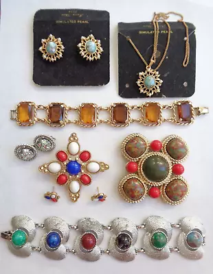 Vintage Sarah Coventry Pendant Earrings Bracelet Jewelry Lot • $51