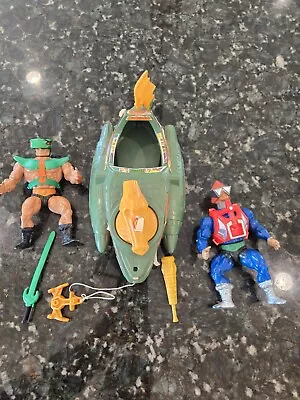 He-man Motu Action Figure Lot Mekaneck Tri Klops Weapon Mattel Vehicle 1983 Lot4 • $0.99