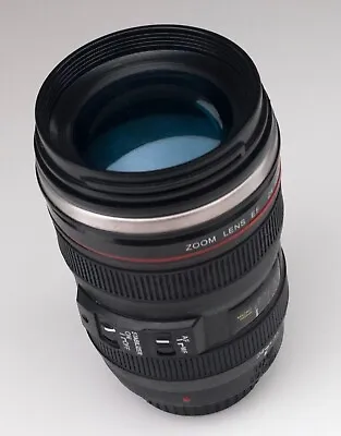 Camera Lens Coffee Cup Mug Acrylic Lens Zoom Lens EF 24-105mm Tea Novelty • £18