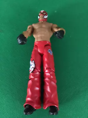 Rey Mysterio WWE 6  Wrestling Action Figure Red Pants Mattel (2010) B371 • $7.99