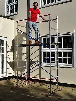 £304.99 • Buy DIY Scaffold Tower - Home Master Aluminium Towers - Quick Assembly - 4-7m Height