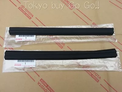 Toyota Corolla CP Coupe AE86 Door Glass Run Rear LH +RH Set Genuine OEM Parts • $81.19