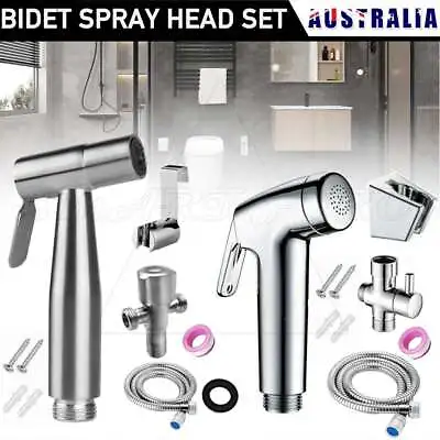 Stainless Steel Handheld Douche Bidet Toilet Spray Shower Shattaf Diverter Kit • $14.55