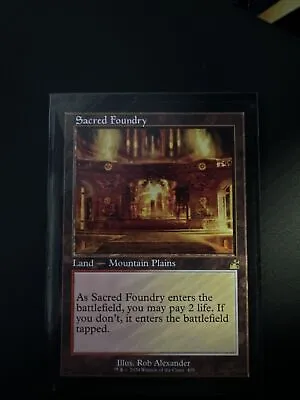 Sacred Foundry (Retro Frame) #409 MTG Ravnica Remastered (RVR) • $16.95