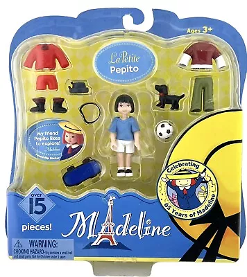 New Madeline La Petite Pepito Playset 15 Pieces With Dog Clothes & Skateboard • $29.75