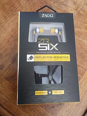 Zagg Z-zr-six Zr-six Earbuds With Mic Audio With Reflective Acoustics • $11