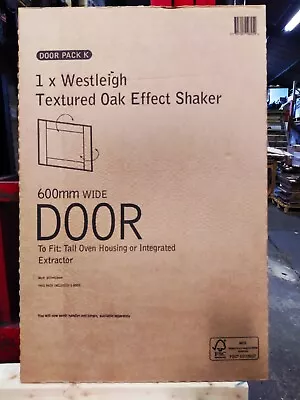 B&Q IT Kitchens 600mm Door Pack K Westleigh Texture Shaker Int Oven/Extractor  • £39.99