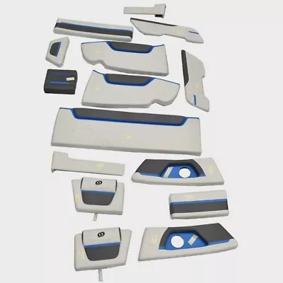 Hurricane Boat Seat Cushions 2630531 | SportDeck 190 O/B Blue (15PC) • $1811.15