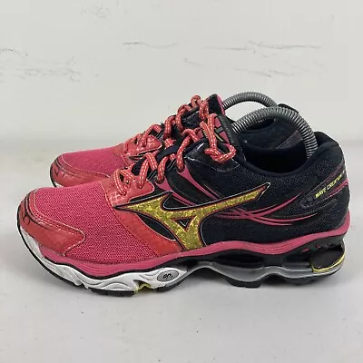 Mizuno Wave Creation 14 Womens Running Shoes Pink Black US 8.5 VGC + Free Post • $19.40