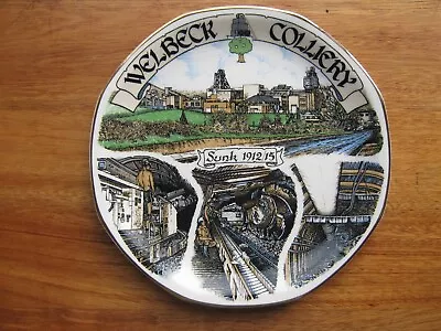 Decorative Coal Mining Plate: Ltd Ed Welbeck Colliery Pit Mine. • £9.99