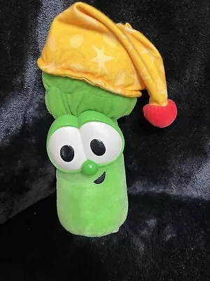 Vintage Veggie TalesJr Asparagus Plush 1999 Singing Talking Fisher Price 9” • $32