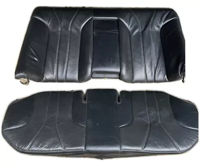 00-02 Mercedes W210 E55 AMG Rear Upper & Lower Back Seat Cushion Assembly Black • $329