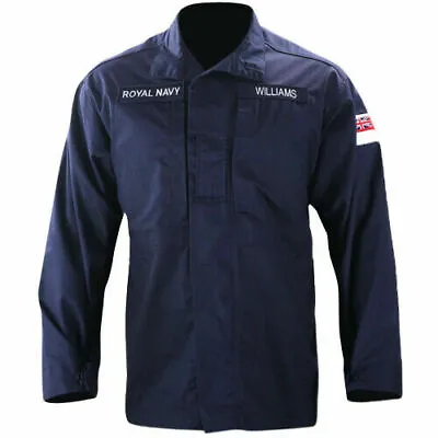 £16.95 • Buy Genuine Royal Navy Jacket Shirt Combat Warm Weather Blue FR,RN Grade 1