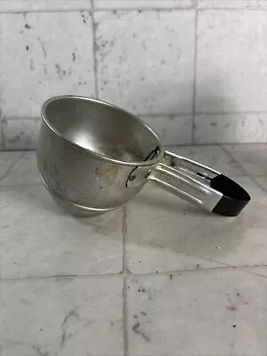 Foley Small Aluminum Hand Held Squeeze Handle Flour Sifter - Vintage • $10