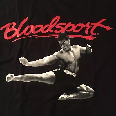 Black BLOODSPORT T-shirt By FUNKO - Martial Arts VAN DAMME Cult Film - NEW - (S) • £14.46