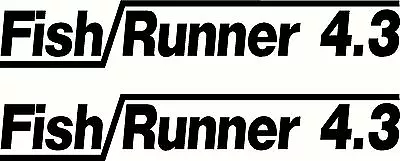  Quintrex Fish Runner 4.3 Fishing Boat Sticker Decal Marine Set Of 2 • $25