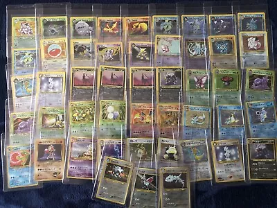 $34.95 • Buy Original WOTC Pokemon Card Vintage Lot Holo Rare & 10 1st Edition Cards Base-Neo