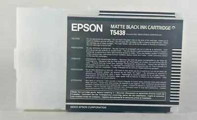 Genuine Epson T5438 Matte Black Ink Cartridge For Stylus Pro 4000 7600 9600 • $13.99