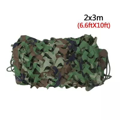 Camo Netting Nilitary Woodland Desert Leaves Camouflage Army Hunting Net Shade • $16.30